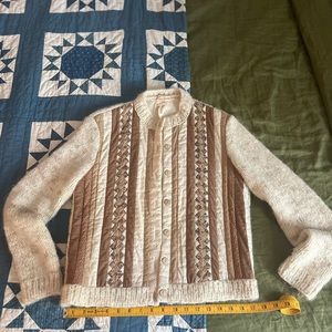 Quilted vintage sweater